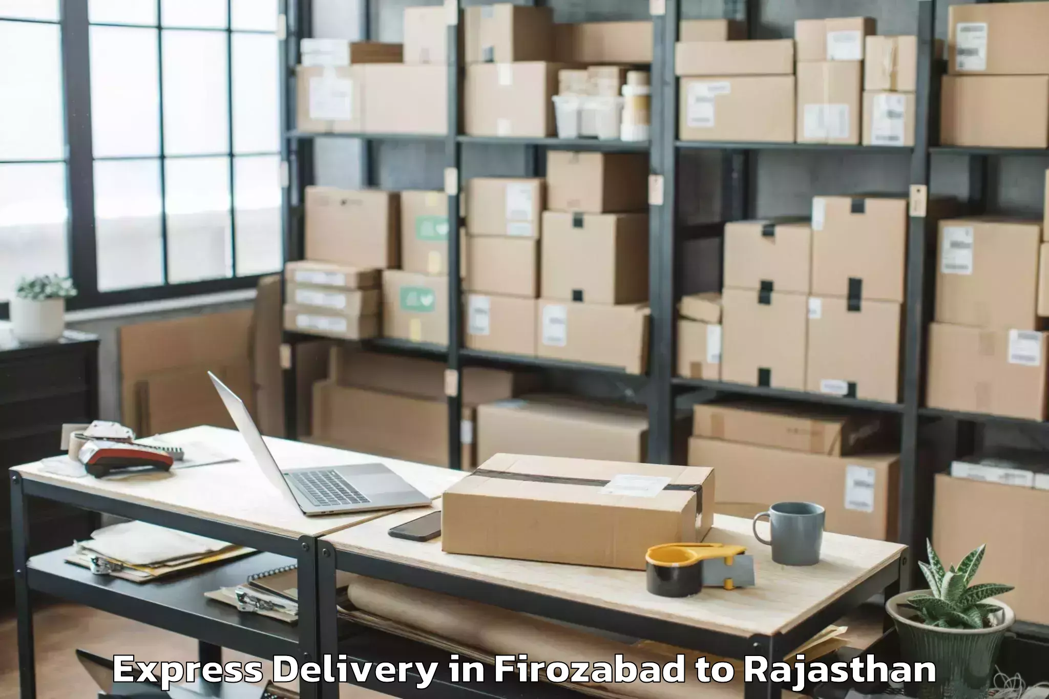 Leading Firozabad to Raj Rishi Bharthari Matsya Uni Express Delivery Provider